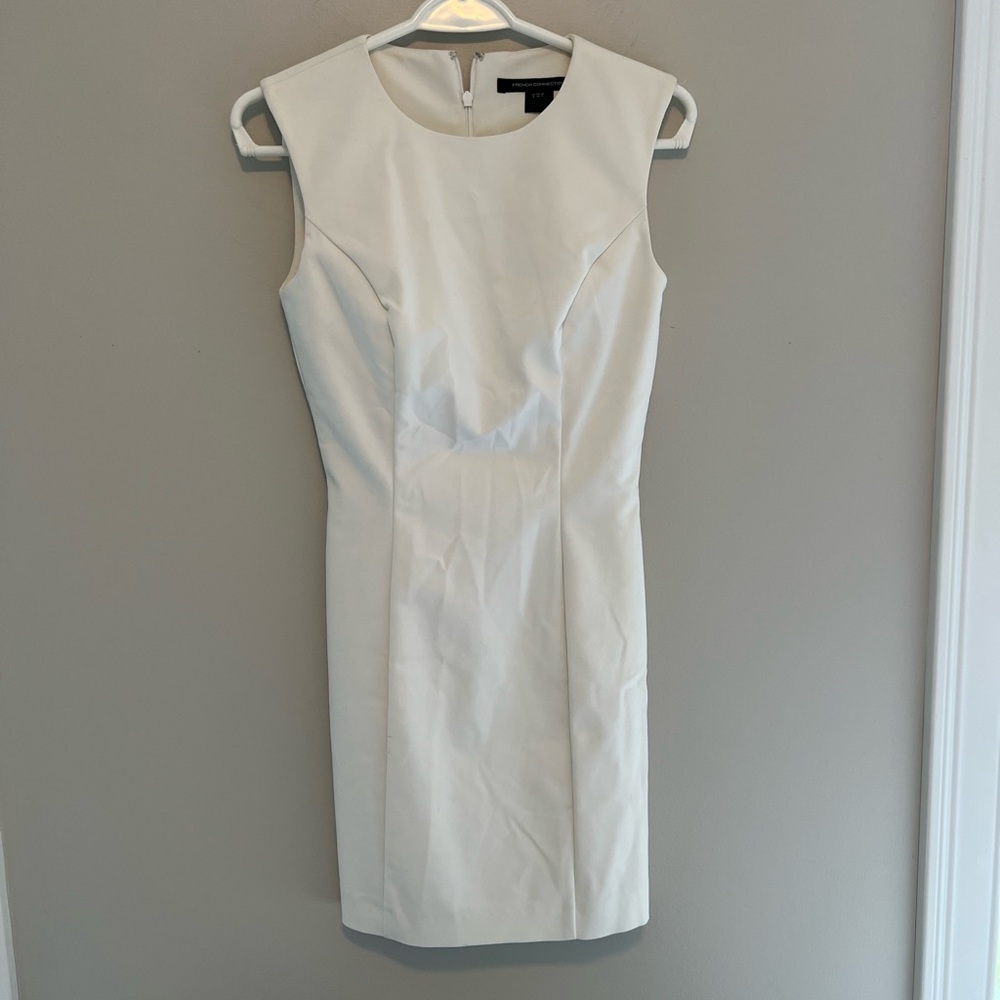 French Connection White Pencil Dress